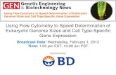 Using Flow Cytometry to Speed Determination of Eukaryotic Genome Sizes and Cell Type-Specific Gene Expression