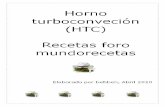 Horno Turbo Conveccion-recetario Behbeh
