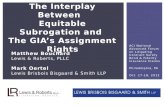 ACI Surety & Fidelity presentation: Interplay Between Equitable Subrogation and GIA's Assignment Clause