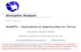 WebRTC : Implications & Opportunities for Telcos