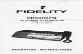 Fidelity CB3000FM CB Radio user instruction manual UK 27/81