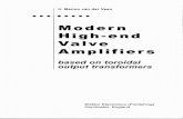 Modern High End Valve Amplifiers  By Menno van der Veen