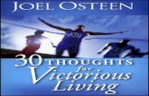 30 Thoughts for Victorious Living by Joel Osteen