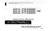 Pioneer KEH P8400R,7400R,8400R W Manual
