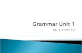 Grammatica unit 1 klas 1