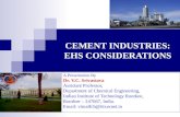 Cement industries EHS consideration