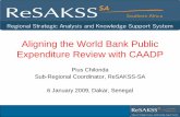 Aligning the World Bank Public Expenditure Review with CAADP_2009