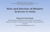 Rise and decline of modern science in India