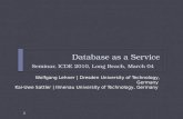 Database as a Service - Tutorial @ICDE 2010
