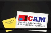 ICAM (Identity, Credential and Access management)-OpenID 2.0  Profile