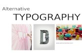 Alternative Typography