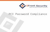 PCI Password Policy Compliance