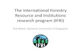 The International Forestry Resource and Institutions research program (IFRI)