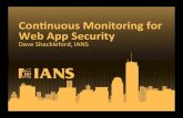 Continuous Monitoring for Web Application Security