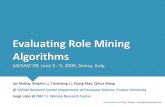 Evaluating Role Mining Algorithms