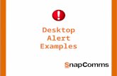 Desktop Alert Examples