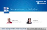 Webinar “Speed up your research from 6 weeks to 6 days"