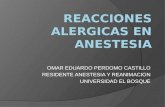 Reacciones alergicas en anestesia