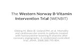 The Western Norway B Vitamin Intervention Trial (Wenbi Tb