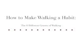 How to Make Walking A Habit: The Six Genres