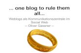 One blog to rule them all
