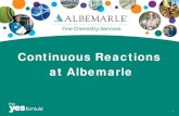 Albemarle Continuous Reactions Presentation