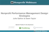 Nonprofit Performance Management Design Strategies