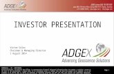 ADGEX Investor Presentation