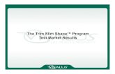 Slim Trim Shape Progam Test Summary and Results