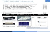 Harga Paket lampu jalan / PJU Solar Cell 60 W ( 13.500.000)