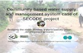 Community based water supply and management system case istanbul