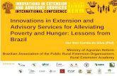 Innovations in Extension and Advisory Services for alleviating Poverty and Hunger