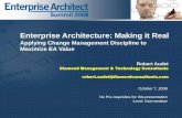 Enterprise Architecture: Making it Real