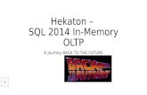 Hekaton introduction for .Net developers