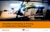 Simplify Estimating & Pricing of Application Management