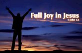Full Joy in Jesus