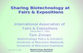 Sharing Science at Fairs and Festivals - Biotechnology Workshop