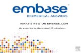 Embase: What is new in 10 mins at MLA 2012