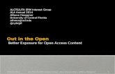 Out in the Open: Better Exposure for Open Access Content