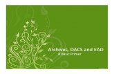 Archives - DACS and EAD