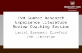 Cvm library summer research experience presentation 2013