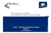 Social media   van contact naar contract