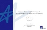 Surface Plasmon Hybridization of Whispering Gallery Mode Microdisk Laser