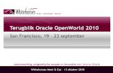 Terugblik Oracle Open World 2010 - Intro + Frank