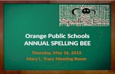 2013 Annual District Spelling Bee