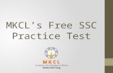 MKCL's SSC Practice test