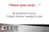 9 Questions Every Freight Broker Needs To Ask