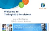 Alan Turing Centenary @ Persistent Systems