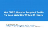 Increase Web Site Traffic - Learn How To Increase Free Web Site Traffic