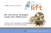 Do not think straight: CSR Performance lift